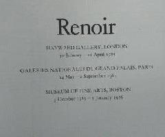 Renoir Libro de Exposición en Rústica