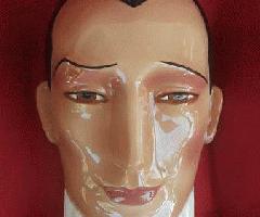 San Francisco Clay Art, James Dean n y Rudolph Valentino, Art Deco