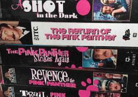 6 Películas en VHS de Pink Panther