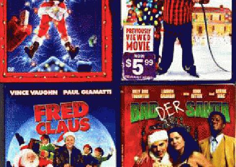 Navidad Películas DVD Vacaciones Fred Claus Bad Badder Santa Deck / Halls 