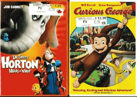Horton Escucha a Quien (2008) / Curious George (2006) Widescreen DVDs