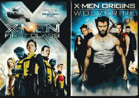  X-Men First Class (2011)/X-Men Secret Origins Wolverine (2009) DVDs