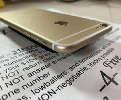Blanco / Oro iPhone 6S Plus 128 Gigabytes-4% Desgaste de la batería-DESBLOQUEADO
