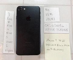 Negro iPhone 7 32GB-Nueva batería-Desbloqueado - Pantalla original de Apple