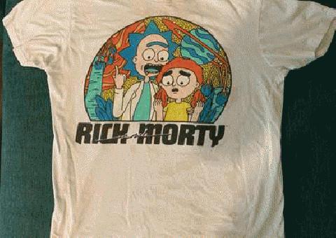 Camiseta de Rick Morty. Pequeño