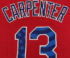 Matt Carpenter Proud Fan Camisa Jersey Rojo 13 St. Louis Cardinals Grande