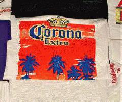 12 Vintage Bar Camisas Coleccionables L / XL Corona Margarita AB Budweiser