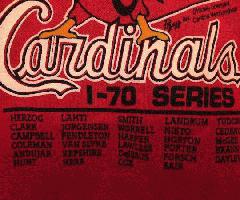 Sudadera coleccionable 1985 St. Louis Cardinals I-70 XL