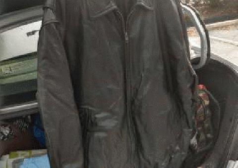 Chaqueta de cuero para hombre - - Negro, St. Johns Bay, Talla XL, Orig 1 100, USO