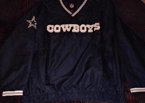 Dallas Cowboys XL Suéter Chaqueta sin usar / Limpio NFL Fútbol