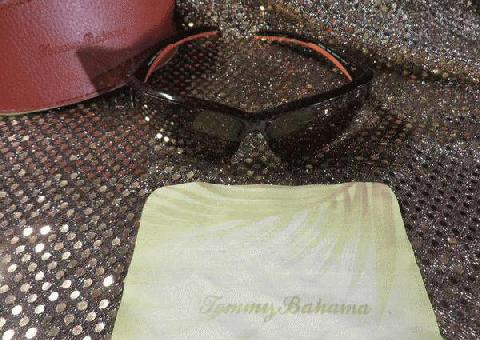 Gafas de sol Tommy Bahama, elegante estuche w de estilo diseñador (auténtico), clot