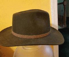 Sombrero occidental, triturable, 100% fieltro de lana, talla mediana