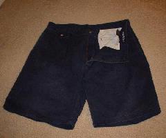  Nautica - Azul Golf / Vestido Jean Shorts Mens Waist 36 Nice / Clean!
