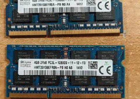 KIT DE 8GB (2x4GB) PC3L-12800s DDR3-1600MHz MEMORIA PORTÁTIL mucho