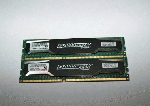Ballistix 8GB 2x4GB DDR3 1600MH GAMING RAMZ