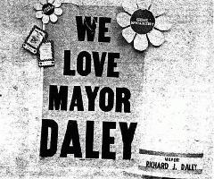CARTEL DEL Alcalde Daley Raro Chicago