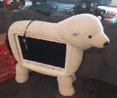 peluche oso polar 19 pulgadas TV pantalla plana HANNspree