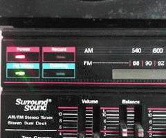 Sonido envolvente AM FM mini estéreo w-doble casete