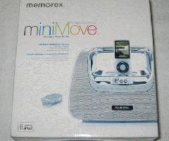 Memorex miniMove Boombox portátil para iPod Mi3xSIL * Nuevo*