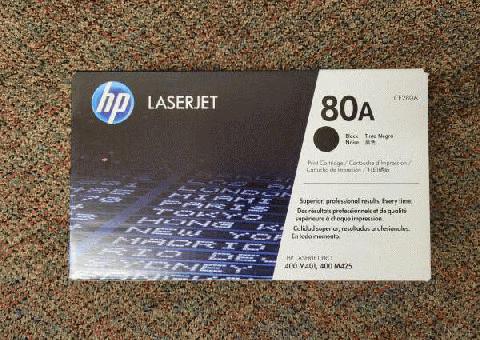 Cartucho de impresora HP 80A Laserjet Negro