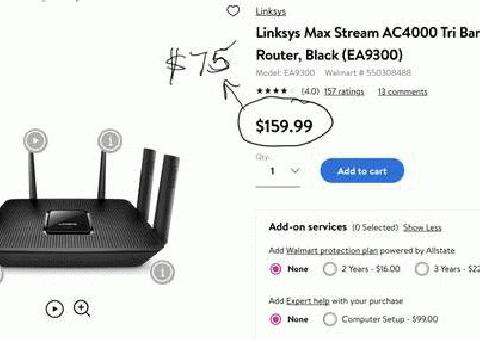 Router Linksys Max-Stream AC 4000 Tri-Band