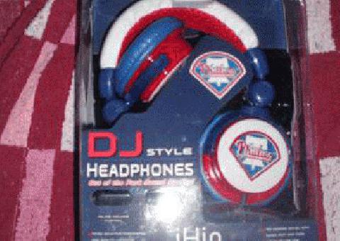 iHip DJ Estilo Philadelphia Phillies Head Phones Mint c-2011