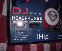 iHip DJ Estilo Philadelphia Phillies Head Phones Mint c-2011