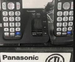 Panasonic Sistema telefónico inalámbrico digital 2 teléfonos Sistema de respuesta KX