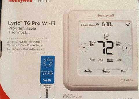 Termostato Honeywell Wi-Fi Lyric T6 Pro