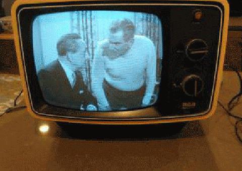 vintage rca crt tv