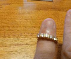 anillo de diamantes de 1 quilate de oro de 18 quilates