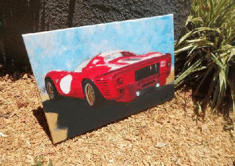 Ferrari wall art, 20 x 30 sobre lienzo