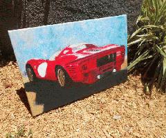 Ferrari wall art, 20 x 30 sobre lienzo