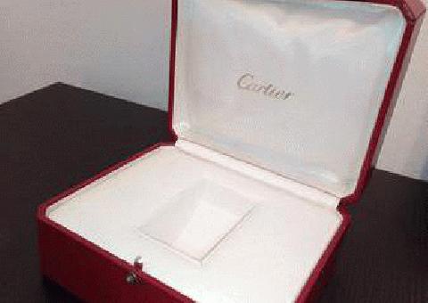 Caja de Reloj Cartier, Vintage-Classic Rojo y Oro