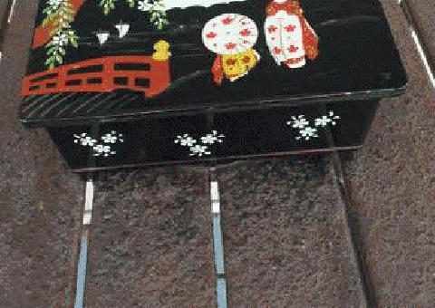 Caja de Joyería pintada a Mano Japonesa, Musical