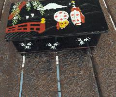 Caja de Joyería pintada a Mano Japonesa, Musical