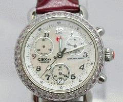 LIMITED Michele CSX33 Diamond Pink Sapphire Chronograph MOP watch