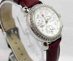 LIMITED Michele CSX33 Diamond Pink Sapphire Chronograph MOP watch