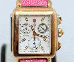 Rose Gold Silver Signature Deco Two Tone Diamond Mw06p00l4046 Reloj