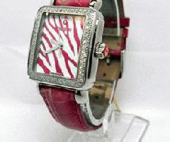 Michele Deco Pink Zebra Diamond Watch Edición Limitada solo 100 pcs
