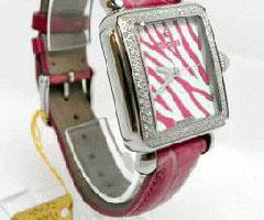 Michele Deco Pink Zebra Diamond Watch Edición Limitada solo 100 pcs