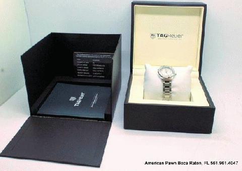 TAG Heuer Mujeres Aquaracer Reloj de diamantes de 27 mm con papeles caja