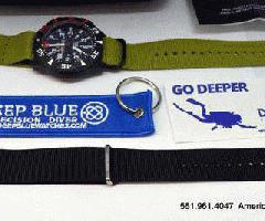 DEEP BLUE para hombre Daynight PC Triitum 200m Precision Diver 45mm reloj