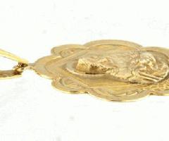  Unisex Charm Oro Amarillo de 14 quilates