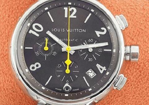 Reloj Louis Vuitton-Tambour Cronógrafo-Ref: Q1121-Hombres