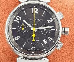 Reloj Louis Vuitton-Tambour Cronógrafo-Ref: Q1121-Hombres