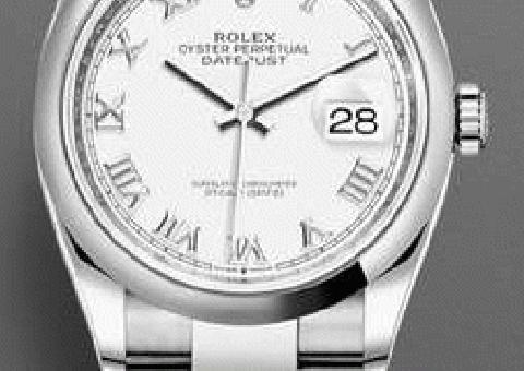 Datejust Rolex 126200 Esfera Blanca Romana Caja de Acero Inoxidable/Folletos