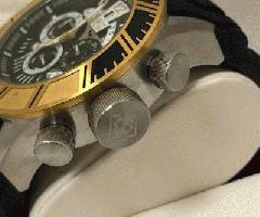 Reloj de acero inoxidable Invicta Pro Diver 14022 para hombre con Banda Deportiva Blk