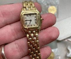 Reloj de oro Cartier panthere 18k