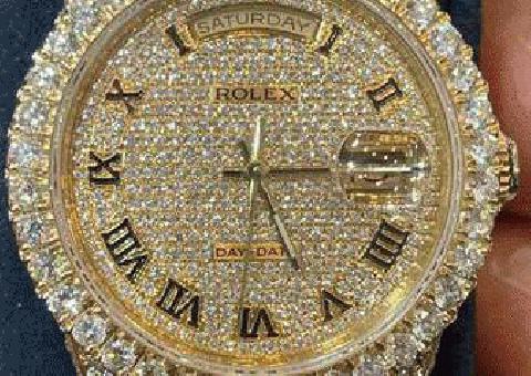 Menas Presidente Rolex 36mm 5.bisel de diamantes ct